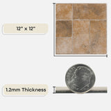Achim Nexus Quartose Granite 12-in x 12-in Peel-and-Stick Vinyl Tile Flooring, 20-sq ft Carton