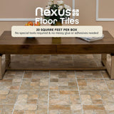 Achim Nexus Quartose Granite 12-in x 12-in Peel-and-Stick Vinyl Tile Flooring, 20-sq ft Carton