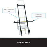 Tie Down TranzVolt Solar Tilt Platform (Platform Only) for Ladder Hoists, SKU 40676