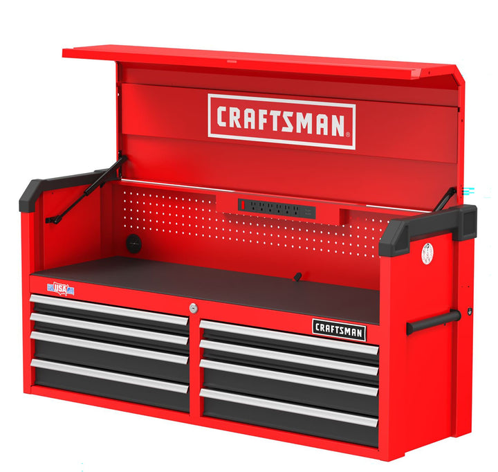 CRAFTSMAN 2000 Series 51.5-in W x 24.7-in H 8-Drawer Steel Tool Chest (Red)
