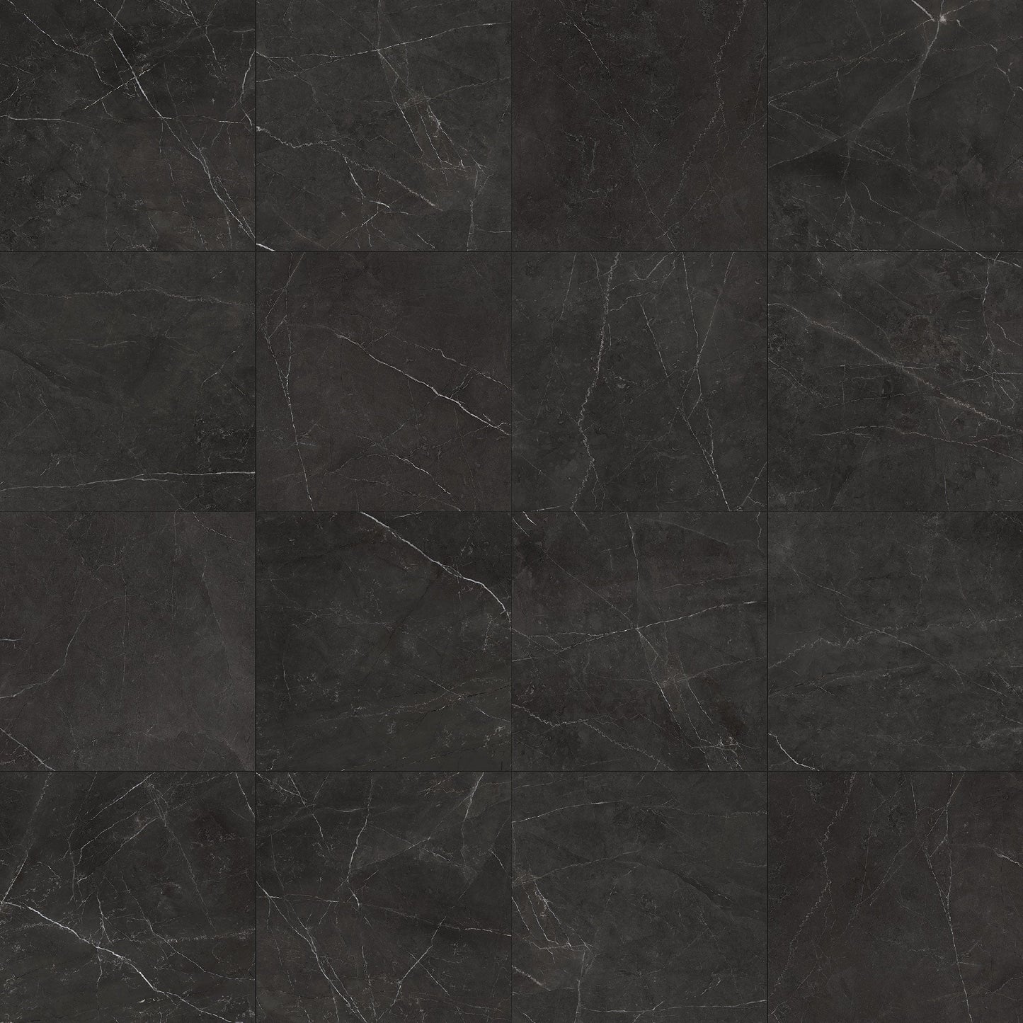 Satori La Marca Nero Venato 24-in x 24-in Honed Porcelain Marble look Floor and Wall Tile product image