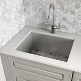 Ruvati 23-in x 18-in Stainless Steel Undermount Laundry Sink