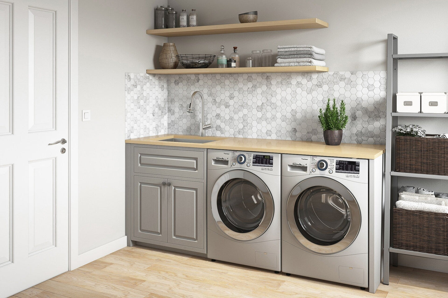 Ruvati 23-in x 18-in Stainless Steel Undermount Laundry Sink