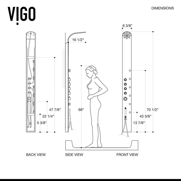 Brielle 70.5 in. 6-Jet High Pressure Shower Panel System with Rainhead Fixed Handheld Dual Shower in Stainless Steel