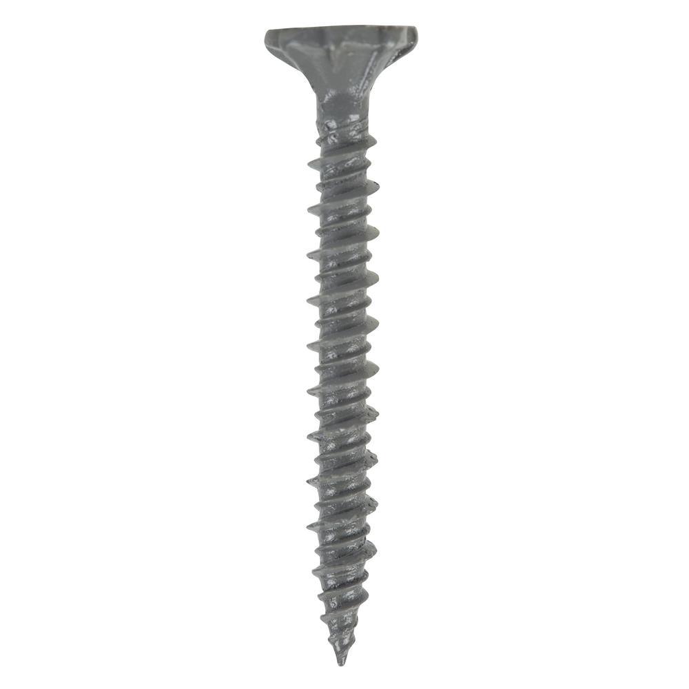#9 x 1-1/4 in. Serrated Flat Head Star Drive Cement Board Screws (750-Pack)