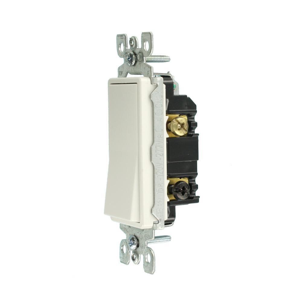 Decora 15 Amp 3-Way Illuminated Switch, White - Super Arbor