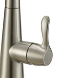 EZ-FLO Tuscany Brushed Nickel 1-Handle Deck-Mount Pull-Down Handle Kitchen Faucet (Deck Plate Included)