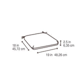 Style Selections Salito Marine Seat Pad