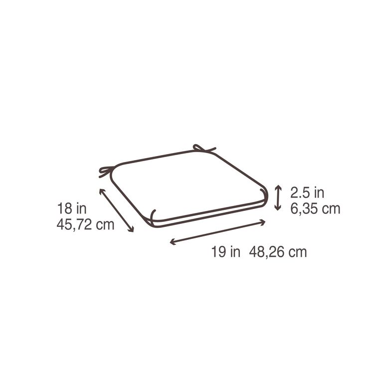 Style Selections Cambrian Seat Pad
