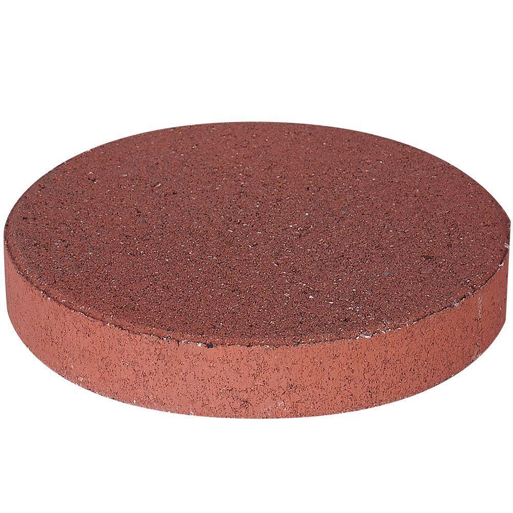 12 in. x 12 in. x 1.5 in. River Red Square Concrete Step Stone - Super Arbor