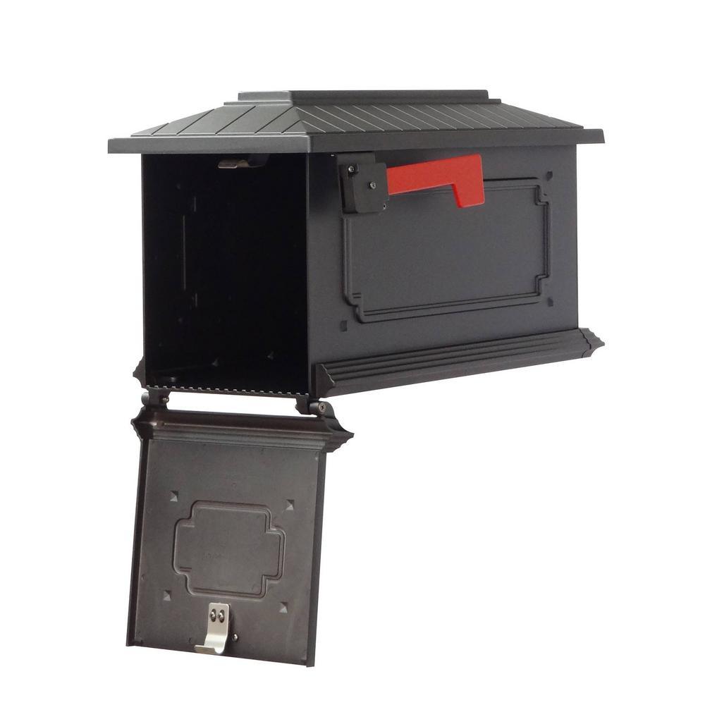Kingston Black Post Mount Mailbox - Super Arbor