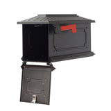 Kingston Black Post Mount Mailbox - Super Arbor