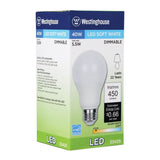 Westinghouse 40W Equivalent Soft White Omni A19 Dimmable LED Light Bulb