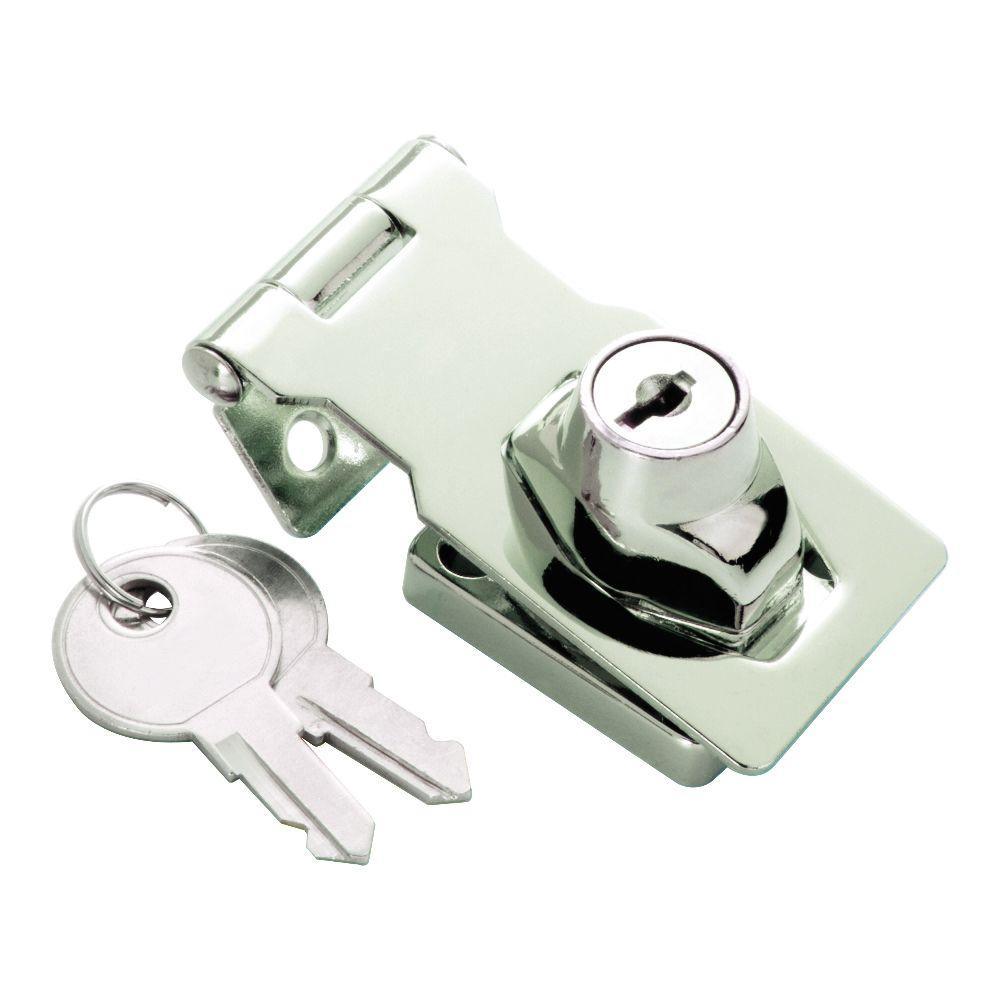 2-1/2 in. Chrome Keyed Hasp Lock - Super Arbor