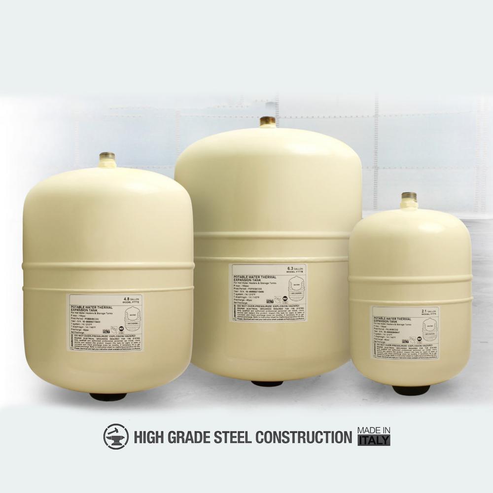 2.1 Gal. Potable Hot Water Heater Thermal Expansion Pressure Tank - Super Arbor