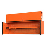 DX 72 in. 0-Drawer Triple Bank Hutch in Orange with Black Handle - Super Arbor