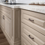 Richelieu Charlemagne 3-in (76mm) Center to Center Brushed Oil-Rubbed Bronze Rectangular Handle Drawer Pull