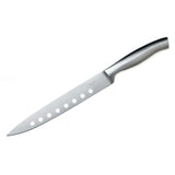 5-Piece Stainless Steel Knife and Sharpener Set, with Japanese Stainless Steel Slotted Blades