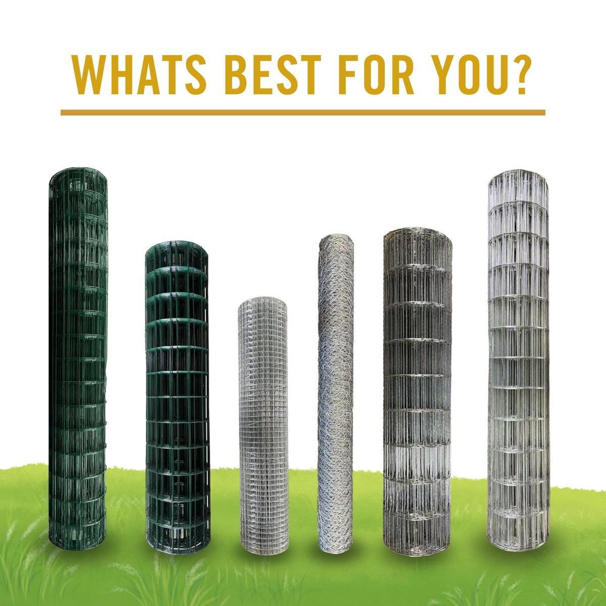 Nuvo Iron 50' x 4' Hot Dipped Galvanized Steel Welded Wire Fencing