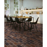 Capella Red Brick 5 in. x 10 in. Matte Porcelain Floor and Wall Tile (5.55 sq. ft. / case) - Super Arbor