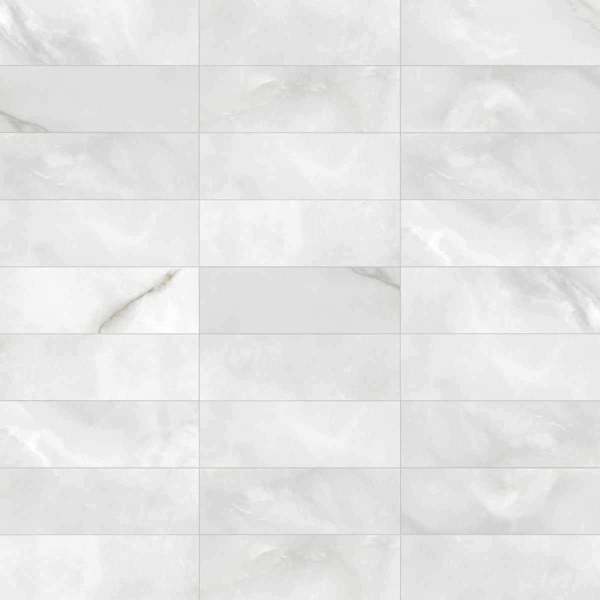 Satori La Marca Onyx Nuvolato 4-in x 12-in Honed Porcelain Marble look Floor and Wall Tile product image