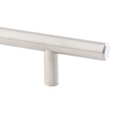 5-1/16 in. (128 mm) Center-to-Center Brushed Nickel Steel Contemporary Drawer Pull - Super Arbor