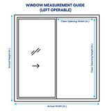 Pella 250 Series 59-1/2-in x 47-1/2-in x 3-1/4-in Jamb Left-Operable Vinyl Sliding Window, White, Half Screen Included