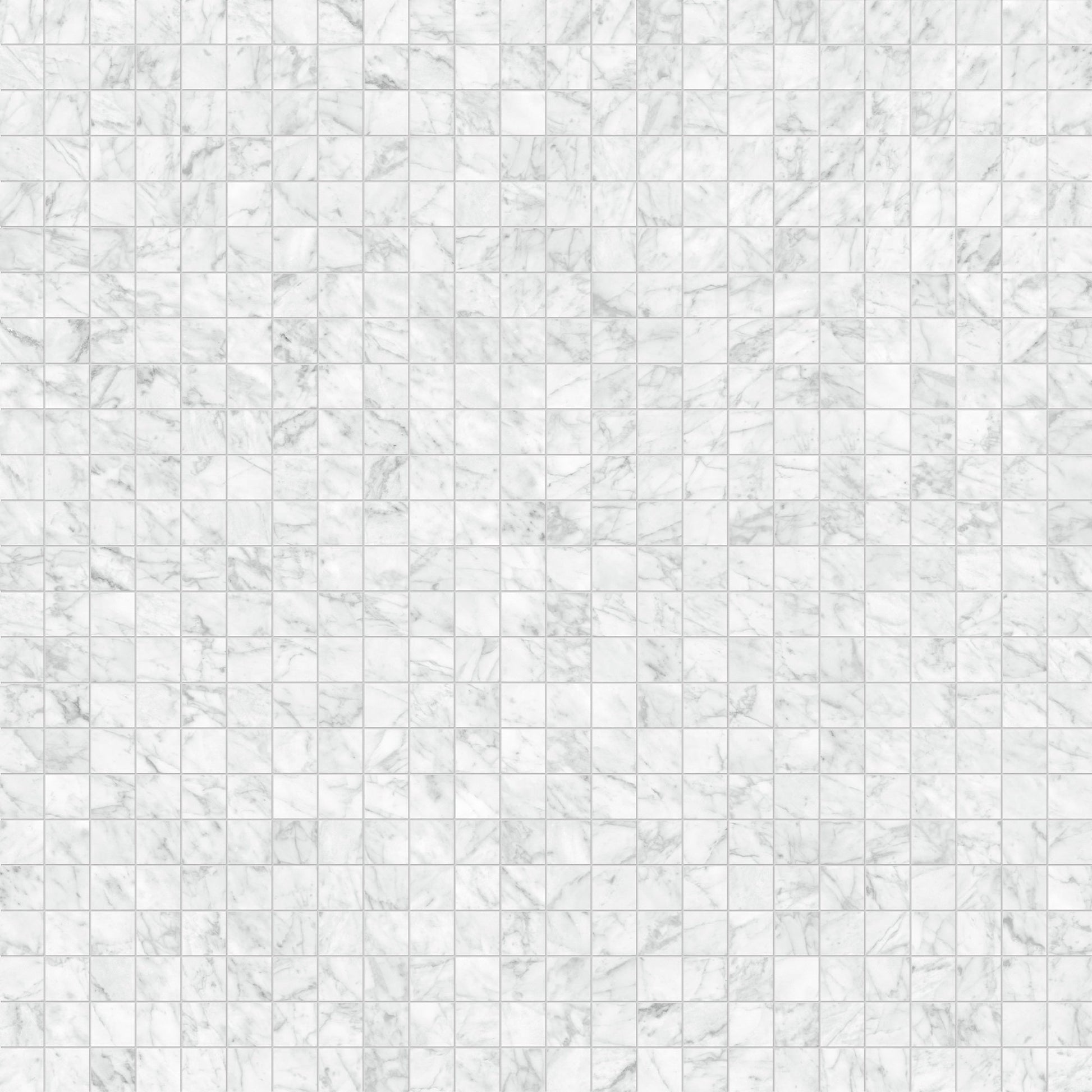 Satori La Marca Carrara Gioia 12-in x 12-in Honed Porcelain Marble look Mosaic Wall Tile product image