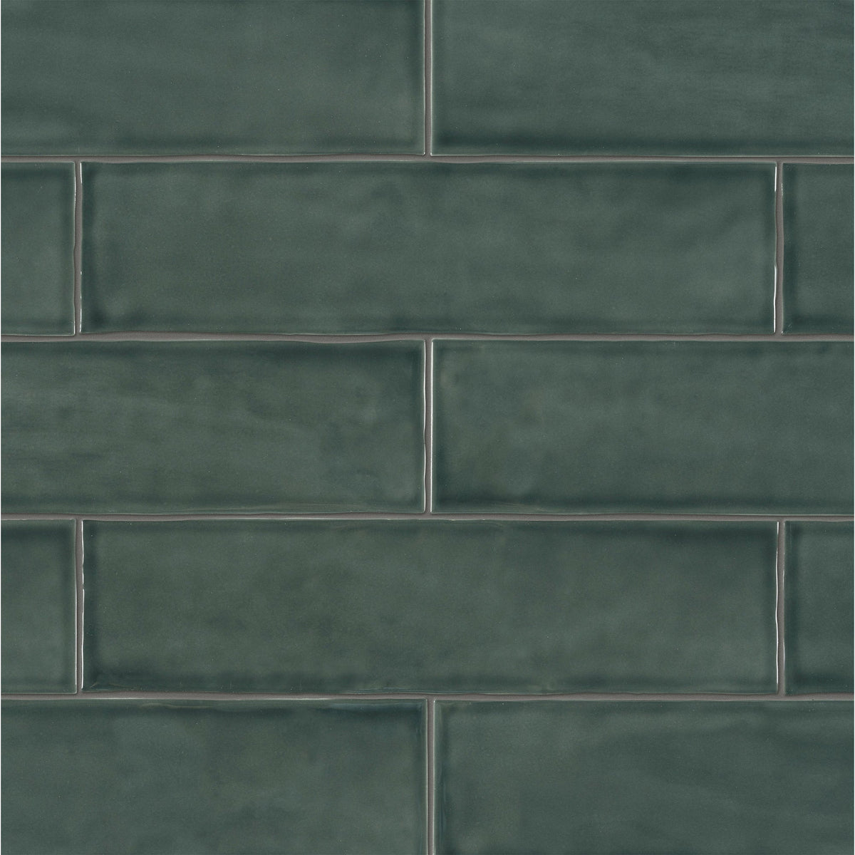Satori Teramoda Emerald 3-in x 12-in Glossy Ceramic Subway Linear Wall Tile product image