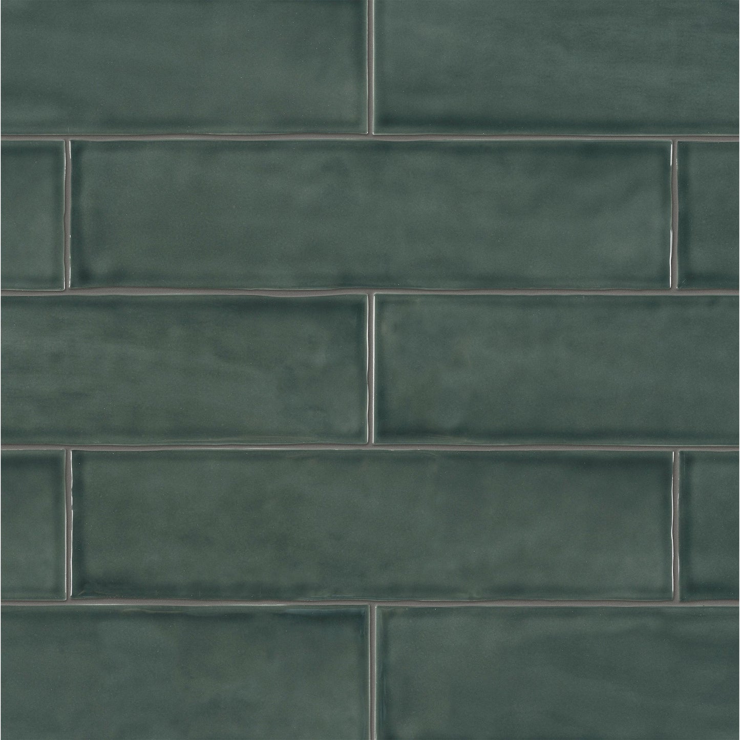 Satori Teramoda Emerald 3-in x 12-in Glossy Ceramic Subway Linear Wall Tile product image