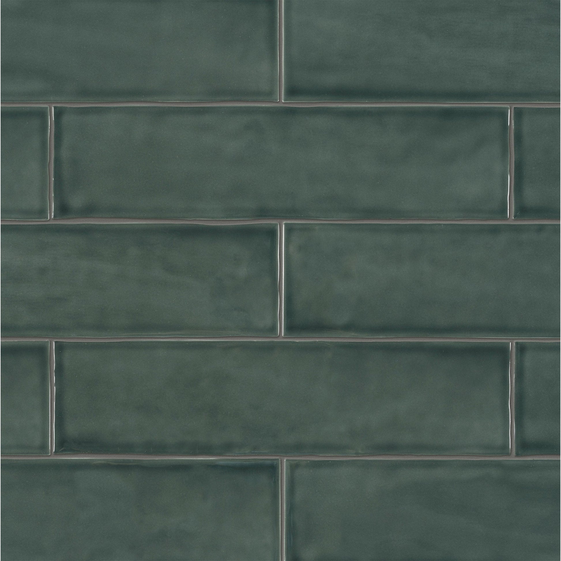 Satori Teramoda Emerald 3-in x 12-in Glossy Ceramic Subway Linear Wall Tile product image