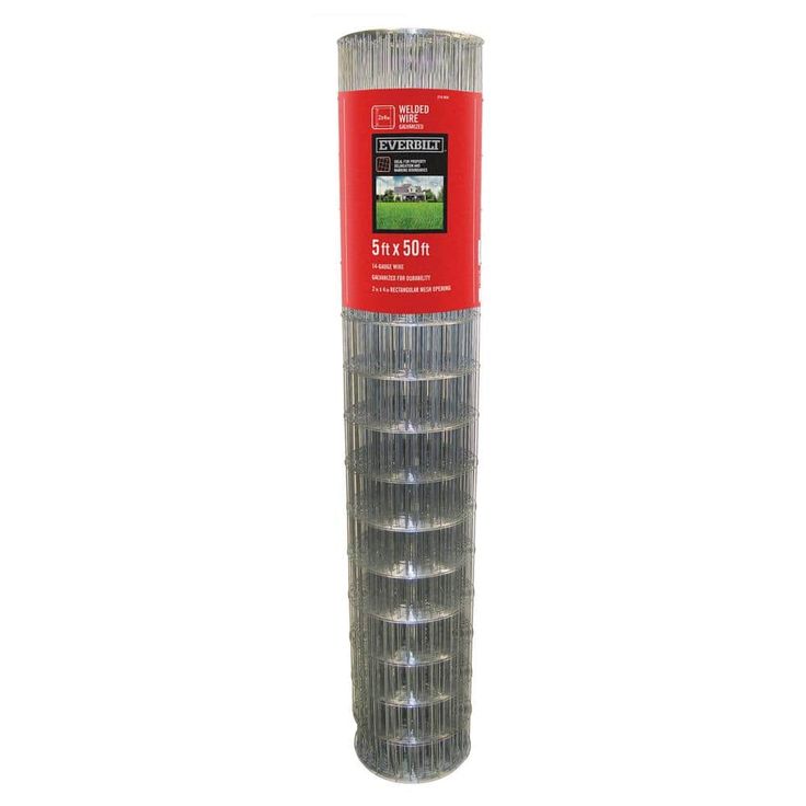 Everbilt 5 ft. x 50 ft. 14-Gauge Galvanized Steel Welded Wire