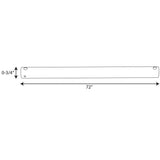 AirPro 72 in. Forged Black Extension Downrod