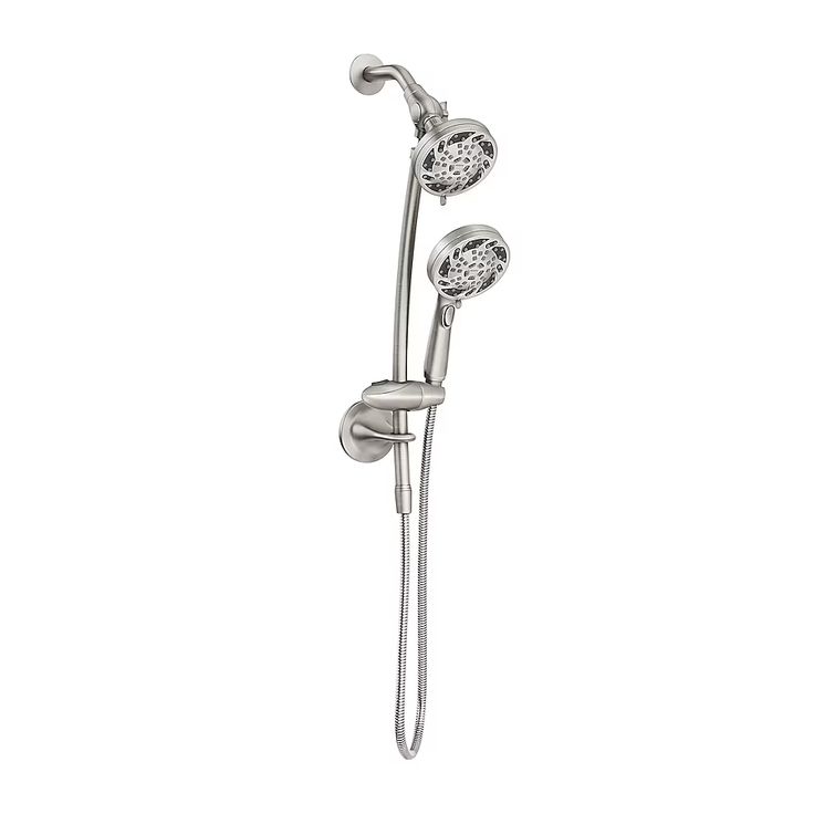 Moen Renewal Spot Resist Brushed Nickel 5-Spray Dual Shower Head