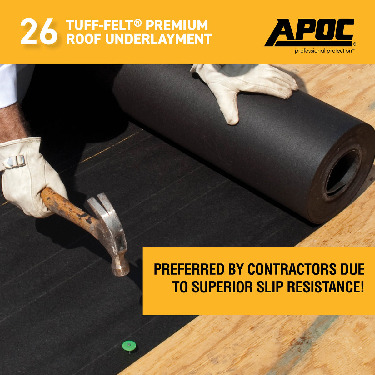 APOC #30 Tuff-Felt 36-in x 71.75-ft (200-sq ft) Felt Roof Underlayment — ASTM D226