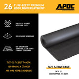 APOC #30 Tuff-Felt 36-in x 71.75-ft (200-sq ft) Felt Roof Underlayment — ASTM D226