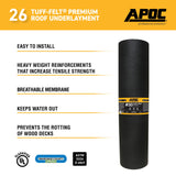 APOC #30 Tuff-Felt 36-in x 71.75-ft (200-sq ft) Felt Roof Underlayment — ASTM D226