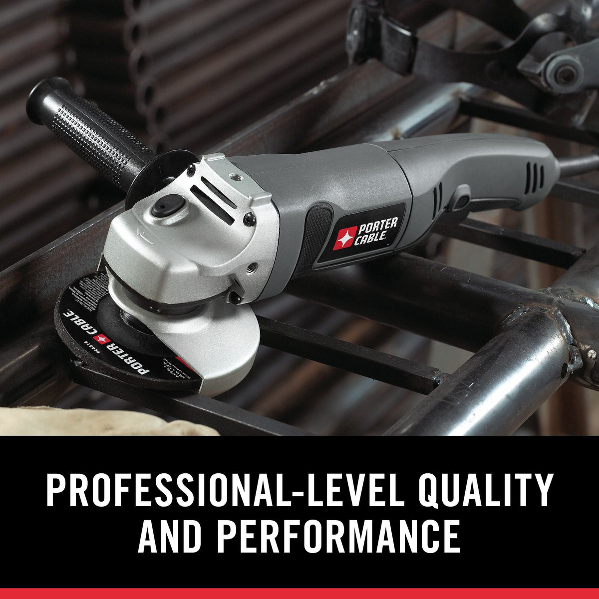 PORTER-CABLE 4.5-in 7.5-Amp Trigger Switch Corded Angle Grinder (PC750AG)