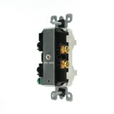 15 Amp Combination Double Switch, White - Super Arbor