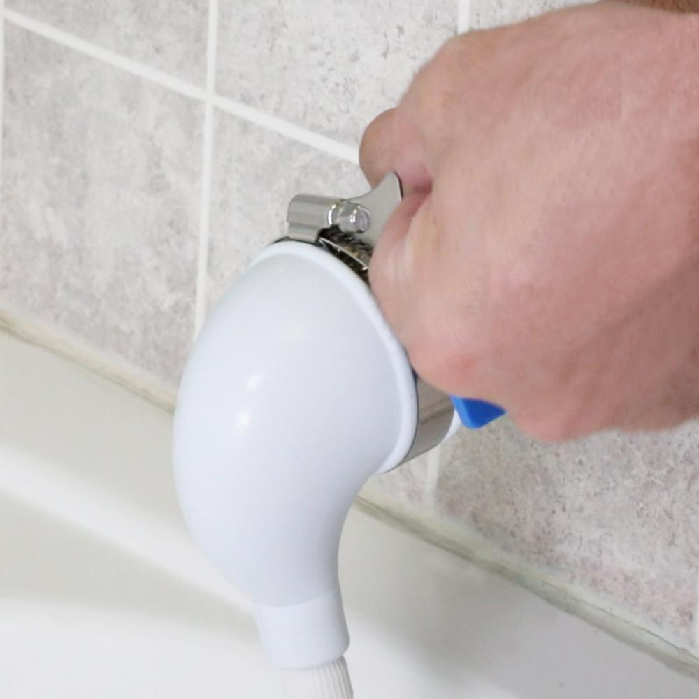 1-Spray 2 in. Single Wall Mount Handheld Shower Head in White - Super Arbor