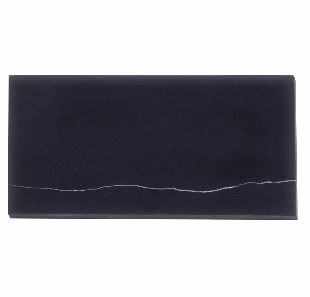 Apollo Tile Grandis Eastern Black Marble 3-in x 6-in Honed Natural stone Marble Subway Floor and Wall Tile product image