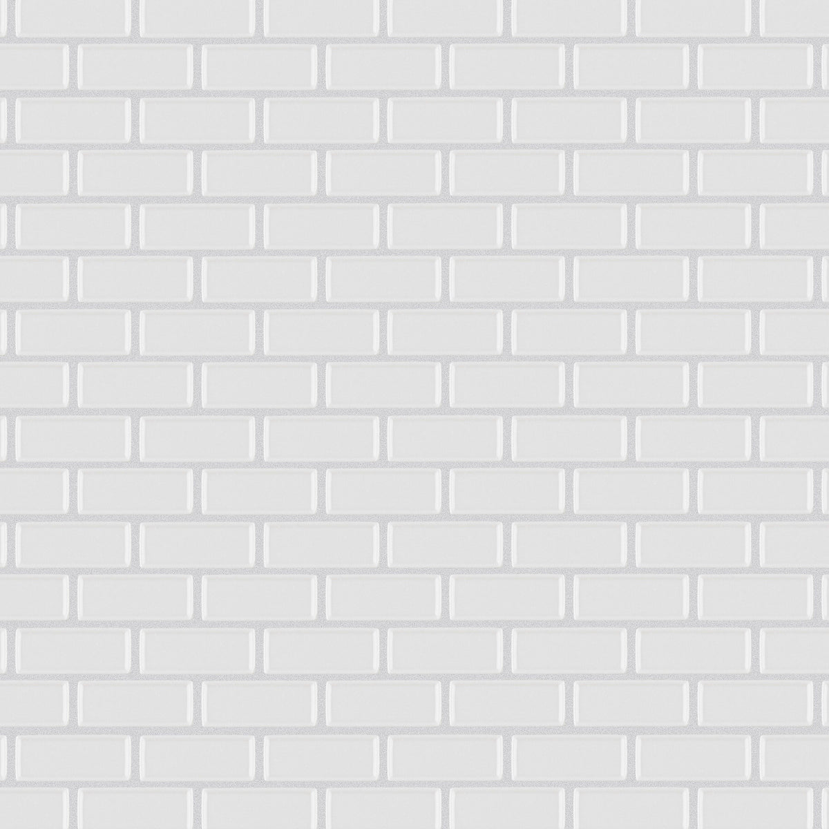 Affinity Tile Expressions Recessed Subway White 12-in x 12-in Multi-finish Glass Mosaic Floor and Wall Tile product image