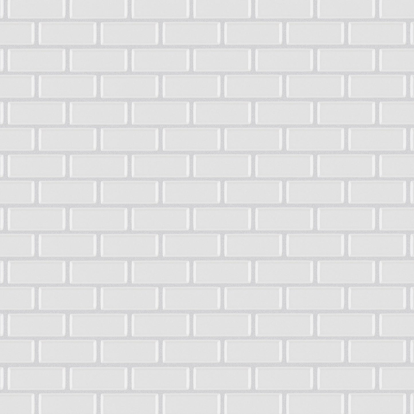 Affinity Tile Expressions Recessed Subway White 12-in x 12-in Multi-finish Glass Mosaic Floor and Wall Tile product image