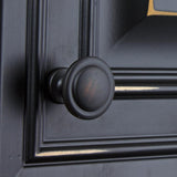 1-1/4 in. Dia Oil Rubbed Bronze Classic Round Ring Cabinet Knobs (10-Pack) - Super Arbor