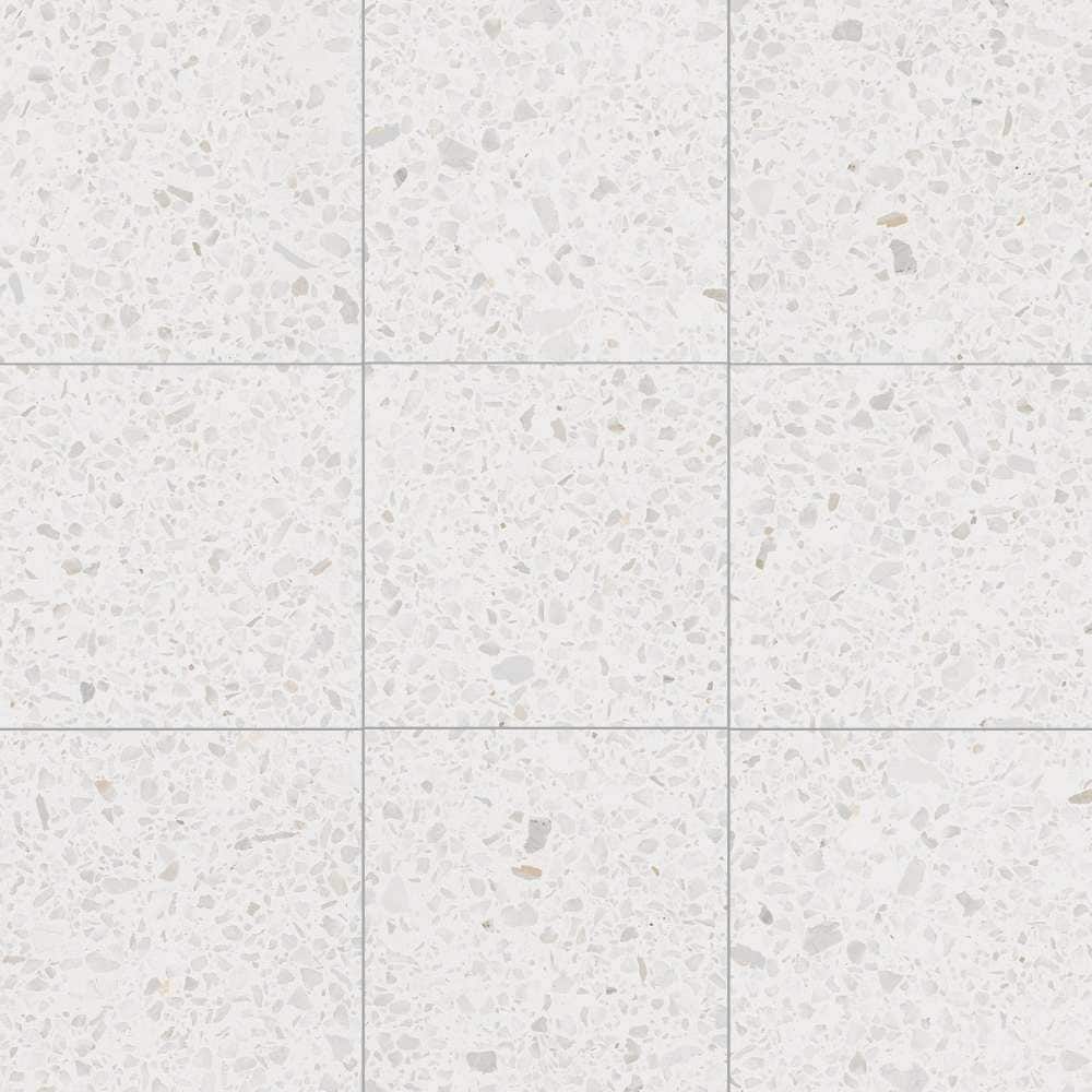 The Tile Life Terrazzo Nacar White 8-in x 8-in Matte Porcelain Patterned Floor and Wall Tile product image
