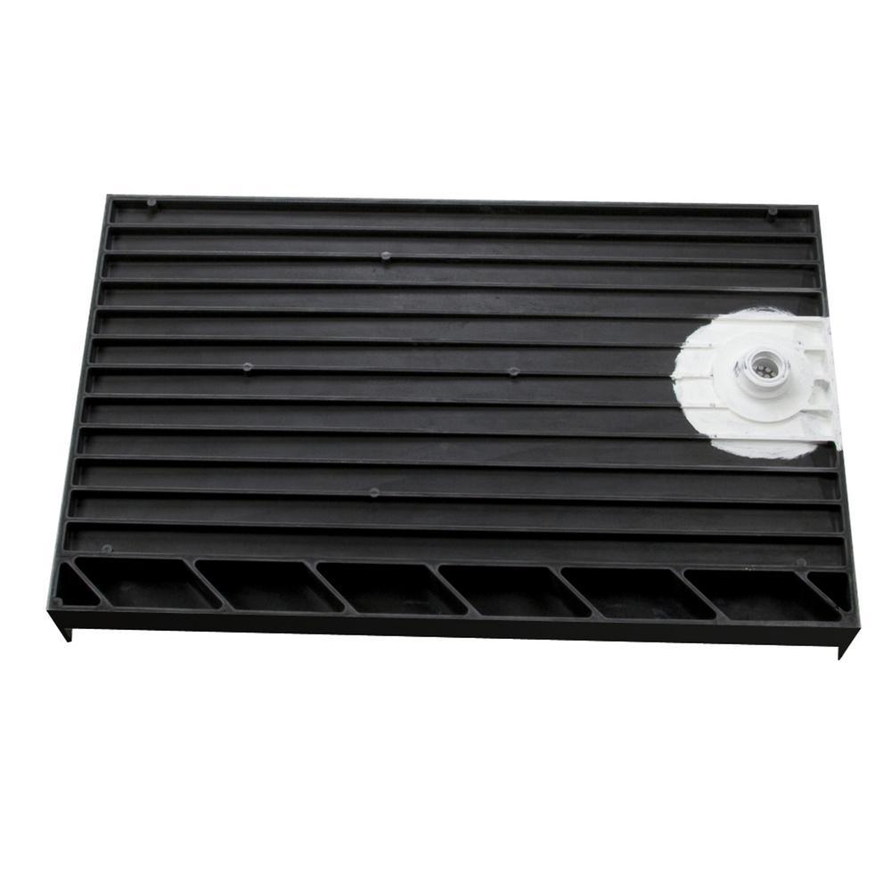 Redi Base 30 in. x 60 in. Single Threshold Shower Base with Left Drain and Polished Chrome Drain Plate - Super Arbor