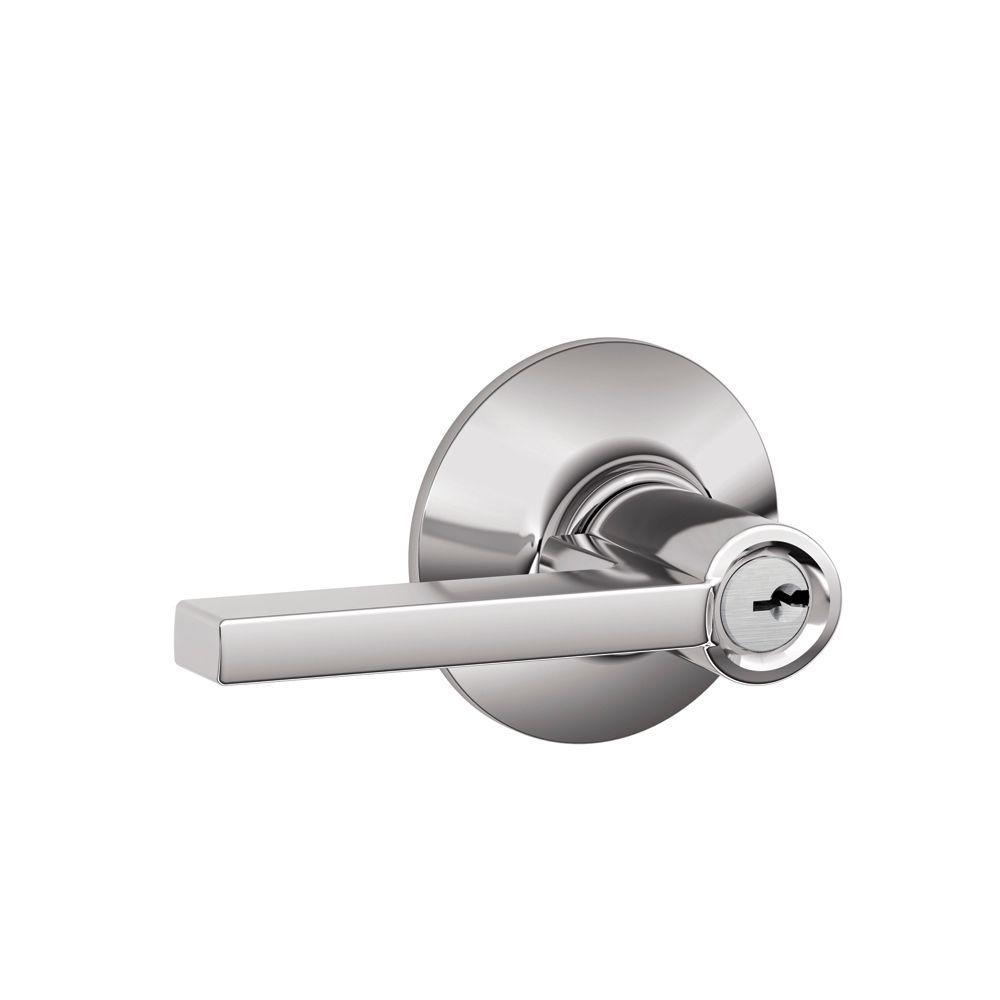 Latitude Aged Bronze Keyed Entry Door Lever - Super Arbor