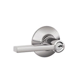 Latitude Aged Bronze Keyed Entry Door Lever - Super Arbor