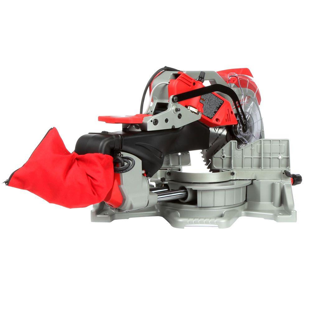 12 in. Sliding Dual Bevel Miter Saw with Folding Miter Saw Stand - Super Arbor