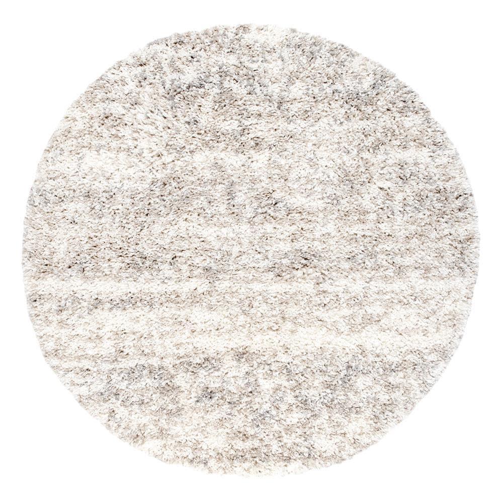Contemporary Brooke Ivory 9 ft. x 12 ft. Shag Area Rug - Super Arbor